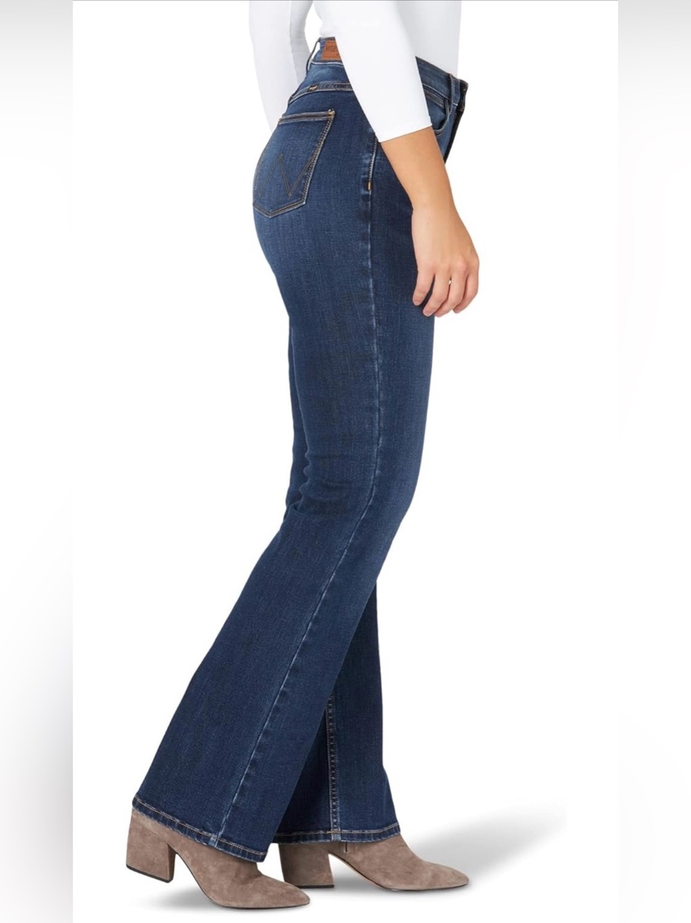 Wrangler High Rise True Straight Fit Jean Stockton Blue NWT Size 10 - Picture 2 of 10